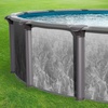 image:imageIn The Swim 15 Round Above Ground Swimming Pool  Emotion Package  Featuring Sand Filter Pump System and AFrame LadderEmotion
