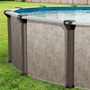 image:imageIn The Swim 15 Round Above Ground Swimming Pool  Emotion Package  Featuring Sand Filter Pump System and AFrame LadderEpic
