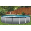 image:imageIn The Swim 21 Round Above Ground Swimming Pool  Weekender Package  Featuring Sand Filter Pump System and AFrame LadderWeekender Premium
