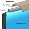 image:imageIn The Swim 24 Round 20 Mil Overlap Above Ground Pool Liner  Swirl Bottom Design  4852 Inch Wall Height30 milSolid Blue