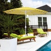 image:imageIn The Swim 9 Steel Patio Umbrella  Lemon Stripe  Outdoor Patio Umbrella with Manual Crank amp WeatherResistant Fabric