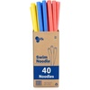 image:imageIn The Swim Pool Noodles  Soft Large Foam Noodles for Extra Buoyancy  Floating Training Device Exercise Aid Pool Toy  7 Color Patterns  20 and 40 PacksAssorted