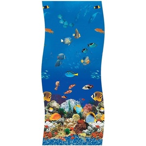 image:imageIn The Swim 15 Round 20 Mil Overlap Pool Liner for Above Ground Swimming Pools  Caribbean Design  4852 Inch Wall Height