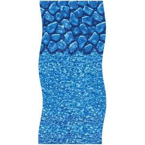 image:imageIn The Swim 24 Round 20 Mil Overlap Above Ground Pool Liner  Swirl Bottom Design  4852 Inch Wall Height25 milBoulder Swirl