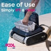 image:imageBWT myPOOL GO X Robotic Pool Vacuum Lightweight Automatic Pool Vacuum Robot with Gen Core 7 Smart Navigation AntiTangle Cable Single Fine Filter for Inground amp Above Ground Pools Up to 49ft  Gen Core 7 Smart Navigation AntiTangle Cable Single Fine Filter for Inground amp Above Ground PoolsGO X