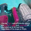 image:imageBWT myPOOL Luna Robotic Pool Cleaner for InGround Pools Cleans Floor Walls amp Waterline App Control 3 Cleaning Cycles 1525 hrs Powerful 5000 GPH Suction 59ft Cable  Cleans Floor Walls amp Waterline App Control 3 Cleaning Cycles 1525 hrs Powerful 5000 GPH Suction 59ft Cable