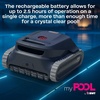 image:imageBWT myPOOL Quick Cordless Robotic Pool Cleaner Cleans Floor Walls amp Waterline Up to 25Hour Runtime 3500 GPH Suction for AboveGround amp InGround Pools  For for AboveGround amp InGround Pools  Cleans Floor Walls amp Waterline Up to 25Hour Runtime 3500 GPH Suction