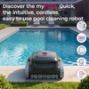 image:imageBWT myPOOL Quick Cordless Robotic Pool Cleaner Cleans Floor Walls amp Waterline Up to 25Hour Runtime 3500 GPH Suction for AboveGround amp InGround Pools  For for AboveGround amp InGround Pools  Cleans Floor Walls amp Waterline Up to 25Hour Runtime 3500 GPH Suction
