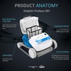 image:imageDolphin Proteus DX1 Automatic Robotic Pool Vacuum Cleaner Active Scrubber Brush Top Load Filters Access  Ideal for Pools up to 33FTProteus DX1