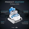 image:imageDolphin Proteus DX1 Automatic Robotic Pool Vacuum Cleaner Active Scrubber Brush Top Load Filters Access  Ideal for Pools up to 33FTProteus DX5i
