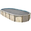 image:imageIn The Swim 16 x 24 Ultra Silver Oval Solar Pool Cover 16 Mil  For Solar Heating Above Ground Pools and Inground Pools16 x 24