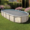 image:imageIn The Swim 16 x 24 Ultra Silver Oval Solar Pool Cover 16 Mil  For Solar Heating Above Ground Pools and Inground Pools33 x 18 Oval
