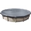 image:imageIn The Swim 18 Ft Round Economy Above Ground Pool Winter Cover  HeavyDuty  8 Year Year Warranty UVResistant Tarp with Cable amp Winch for Cold Weather Protection24 ft