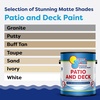image:imageIn The Swim Patio and Deck Paint  Buff Tan  1 Gallon  Water Based Acrylic Coating  For Sprayed Patterned or Bare Concrete SurfacesWhite