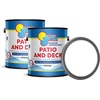 image:imageIn The Swim Patio and Deck Paint  Buff Tan  1 Gallon  Water Based Acrylic Coating  For Sprayed Patterned or Bare Concrete SurfacesWhite