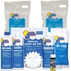 image:imageIn The Swim Saltwater Pool Opening Chemical Kit  StartUp Treatment for Salt Pools Up to 7500 Gallons  Shock Algaecide Clarifier Stain Preventer amp Oil AbsorberSalt Balance
