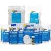 image:imageIn The Swim Saltwater Pool Opening Chemical Kit  StartUp Treatment for Salt Pools Up to 7500 Gallons  Shock Algaecide Clarifier Stain Preventer amp Oil AbsorberSalt Balance