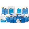 image:imageIn The Swim Saltwater Pool Opening Chemical Kit  StartUp Treatment for Salt Pools Up to 7500 Gallons  Shock Algaecide Clarifier Stain Preventer amp Oil AbsorberSalt Complete
