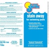 image:imageIn The Swim Stain Away for Above Ground and Inground Pools  1 Quart  Removes Mineral Stains From Iron Copper and Magnesium in Swimming PoolsStandard