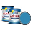 image:imageIn The Swim NonSlip Acrylic Swimming Pool Paint  Dark Blue  2 Gallons  For Smooth Bare Cement Surfaces Previously Acrylic Coating or Rubber Base Paint CoatingDark Blue