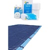 image:imageIn The Swim Pool Closing Bundle  Rectangular Cover Closing Chemical Kit  20x40 Rectangle Economy Pool Cover and 35K Gallon Winter Closing Kit