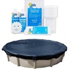 image:imageIn The Swim Pool Closing Bundle  Round Cover and Closing Chemical Kit  18 Round Economy Pool Cover and 75K Gallon Winter Closing Kit