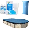 image:imageIn The Swim Swimming Pool Winterization Bundle  Includes a 15x30 Oval Economy Swimming Pool Winter Cover 15k Gallon Pool Winter Closing Kit and 45x15 Air PillowWinter Bundle
