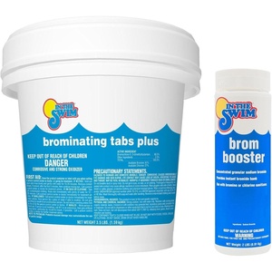 image:imageIn The Swim 1 Inch Bromine Plus Tablets  15 Pounds  Sanitizer for Spas Hot Tubs or Swimming Pools  PreStabilized Low Odor Chlorine AlternativeBromine Plus  Booster