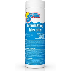 image:imageIn The Swim 1 Inch Bromine Plus Tablets  15 Pounds  Sanitizer for Spas Hot Tubs or Swimming Pools  PreStabilized Low Odor Chlorine AlternativeBromine Plus