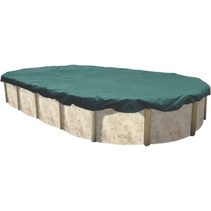 image:imageIn The Swim 15 x 30 Ft Oval Economy Above Ground Pool Winter Cover  HeavyDuty  8 Year Year Warranty UVResistant Tarp with Cable amp Winch for Cold Weather Protection24 x 12 Oval