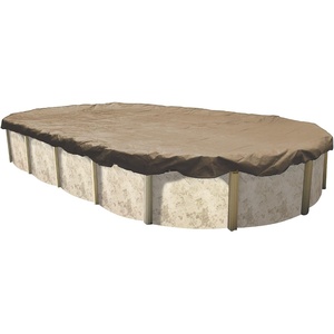 image:imageIn The Swim 15 x 30 Ft Oval Economy Above Ground Pool Winter Cover  HeavyDuty  8 Year Year Warranty UVResistant Tarp with Cable amp Winch for Cold Weather Protection15 x 30