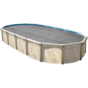 image:imageIn The Swim 16 x 24 Ultra Silver Oval Solar Pool Cover 16 Mil  For Solar Heating Above Ground Pools and Inground Pools21 x 41