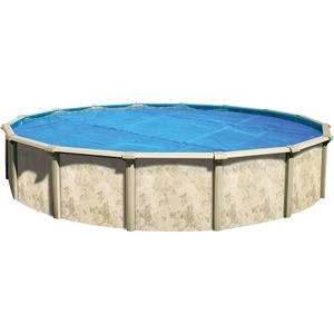 image:imageIn The Swim 24 Premium Blue Round Solar Pool Cover 12 Mil  For Solar Heating Above Ground Pools and Inground Pools15 ft