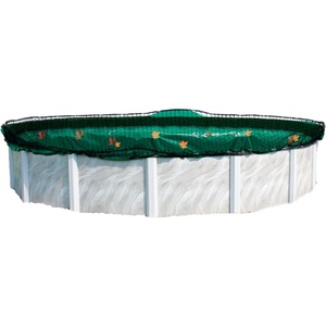 image:imageIn The Swim 24 Round Leaf Net Cover for Above Ground Swimming Pools  Removes Leaves Sticks and Small Debris From Your Winter CoverRound