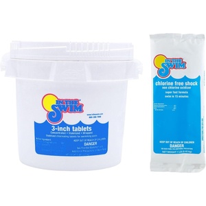 image:imageIn The Swim ChlorineFree Pool Shock  6 x 1 Pound Bags  Quick Dissolving FastActing ShockOxidizer for Swimming Pools Spas and Salt Chlorinated Pools CompatibleCF Shock  Chlorine