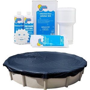 image:imageIn The Swim Pool Closing Bundle  Round Cover and Closing Chemical Kit  21 Round Economy Pool Cover and 15K Gallon Winter Closing Kit