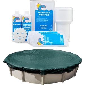 image:imageIn The Swim Pool Closing Bundle  Round Cover and Closing Chemical Kit  28 Round Polar Plus Pool Cover and 35K Gallon Winter Closing Kit