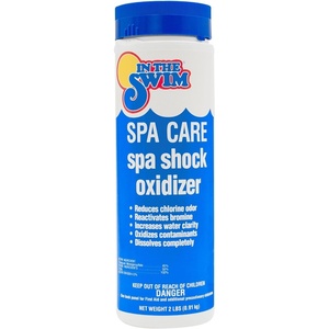 image:imageIn The Swim Spa amp Hot Tub Care ChlorineFree ShockOxidizer  2 Pounds  Eliminates Chloramines Reduces Odors and Improves Water ClaritySingle
