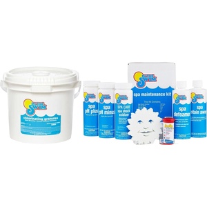 image:imageIn The Swim Spa and Hot Tub Maintenance Kit and Sodium Dichlor Bundle  AllinOne Solution for Sanitizing Spa and Hot TubsChlorine Starter Kit