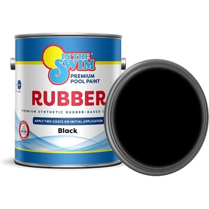 image:imageIn The Swim Synthetic RubberBase Pool Paint  Dark Blue 1 GallonBlack