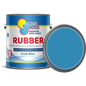 image:imageIn The Swim Synthetic RubberBase Pool Paint  Dark Blue 1 GallonDark Blue