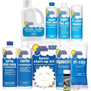 image:imageIn The Swim Well Water Swimming Pool Complete StartUp Kit  35k Gallons  Opening Chemical Kit Advanced Metal Stain Phosphate amp Cloudy Water ControlComplete