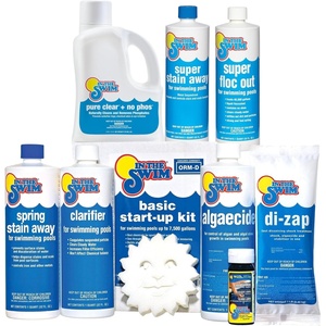 image:imageIn The Swim Well Water Swimming Pool Complete StartUp Kit  35k Gallons  Opening Chemical Kit Advanced Metal Stain Phosphate amp Cloudy Water ControlHigh Metals