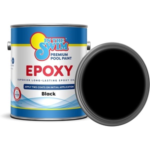 image:imageIn The Swim White Epoxy Swimming Pool Paint  2 Gallons  EpoxyBase High Gloss Swimming Pool Paint  Long Lasting Stain ResistantBlack