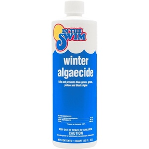 image:imageIn The Swim Winter Algaecide for Above Ground and Inground Pools  1 Quart  Prevent BlueGreen Green Yellow and Black Algae All Winter SeasonSingle 1 Quart