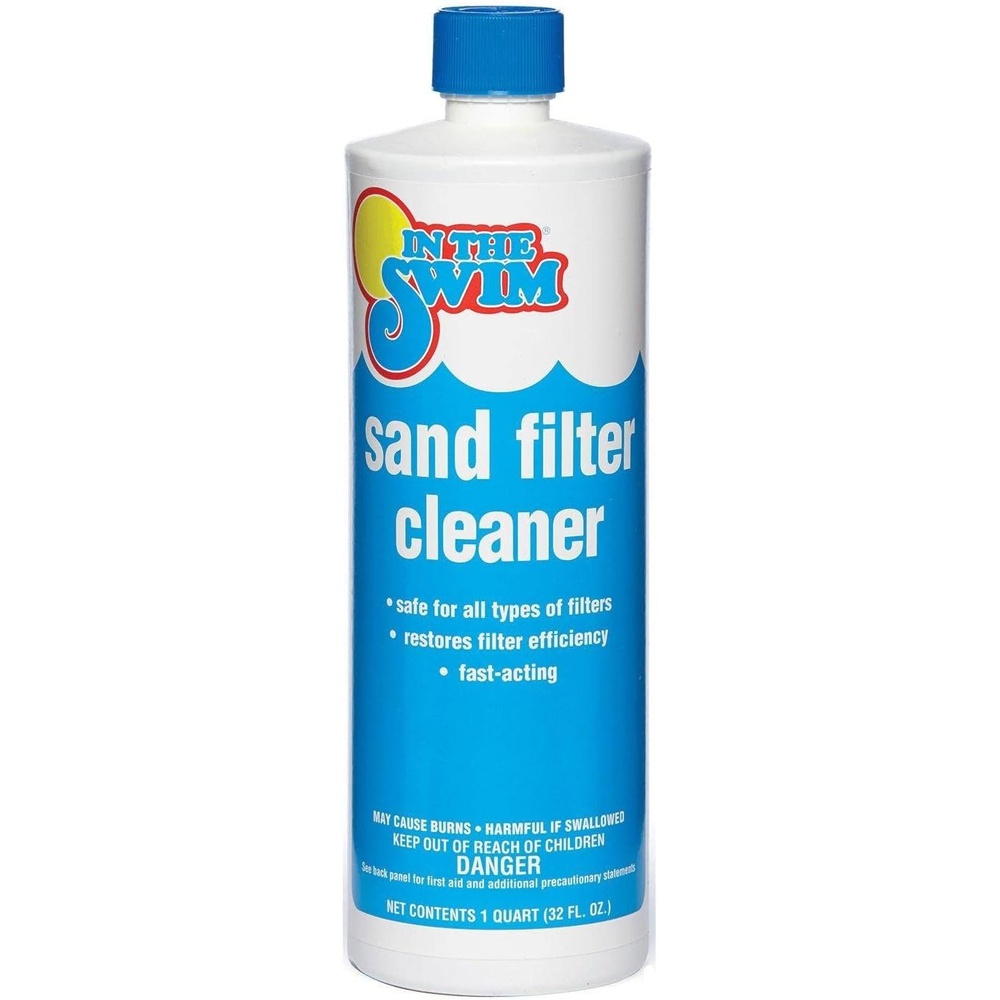 image:imageIn The Swim Liquid Sand Filter Cleaner  1 Quart  FastActing Concentrated Formula for Improved Pool Water Filtration1 Quart
