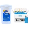 image:imageIn The Swim 4 Inch Chlorine Sticks  Individually Wrapped  10 Pounds  For Sanitizing Swimming Pools  Slow Dissolving Stabilized Chlorine Sanitizer  90 Available Chlorine 99 TrichlorChlorine  Shock