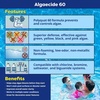 image:imageIn The Swim Algaecide 60 Plus for Swimming Pools  1 Gallon  NonMetallic Low Odor NonFoaming Algae Bloom Preventative  Chlorine Sanitizer Compatible1 Quart