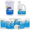 image:imageIn The Swim Basic Swimming Pool Chemical Value Kit  for Above Ground and InGround Pools  Treats Up to 75K GallonsKit  Chlorine