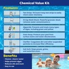 image:imageIn The Swim Basic Swimming Pool Chemical Value Kit  for Above Ground and InGround Pools  Treats Up to 75K GallonsKit  Chlorine